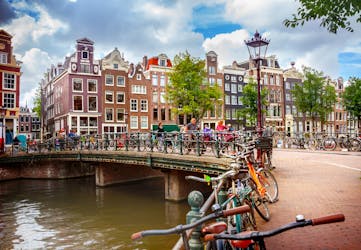 Aluguer de bicicletas de 48 horas em Amsterdã com mapa da cidade